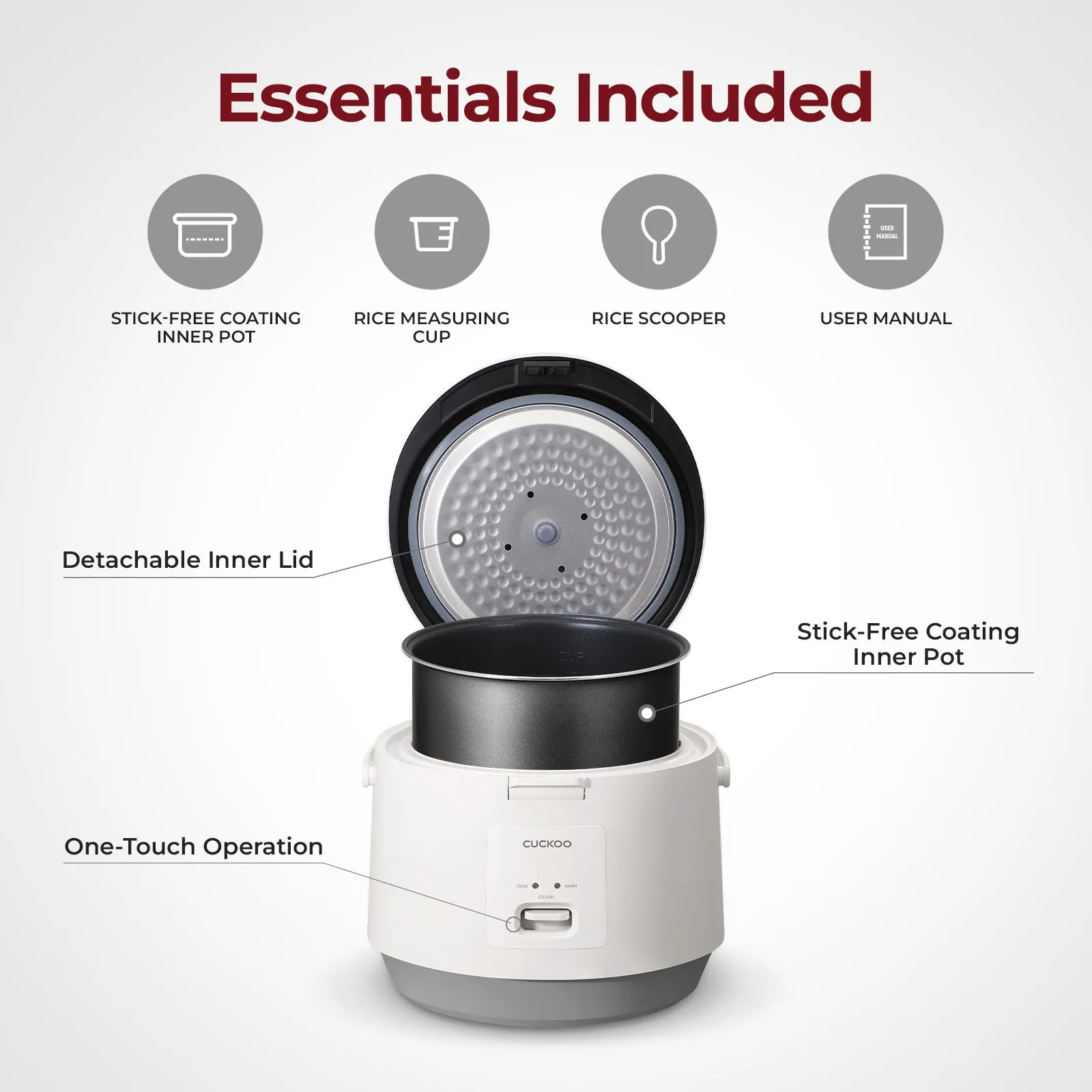 10-Cup Basic Rice Cooker (CR-1095)