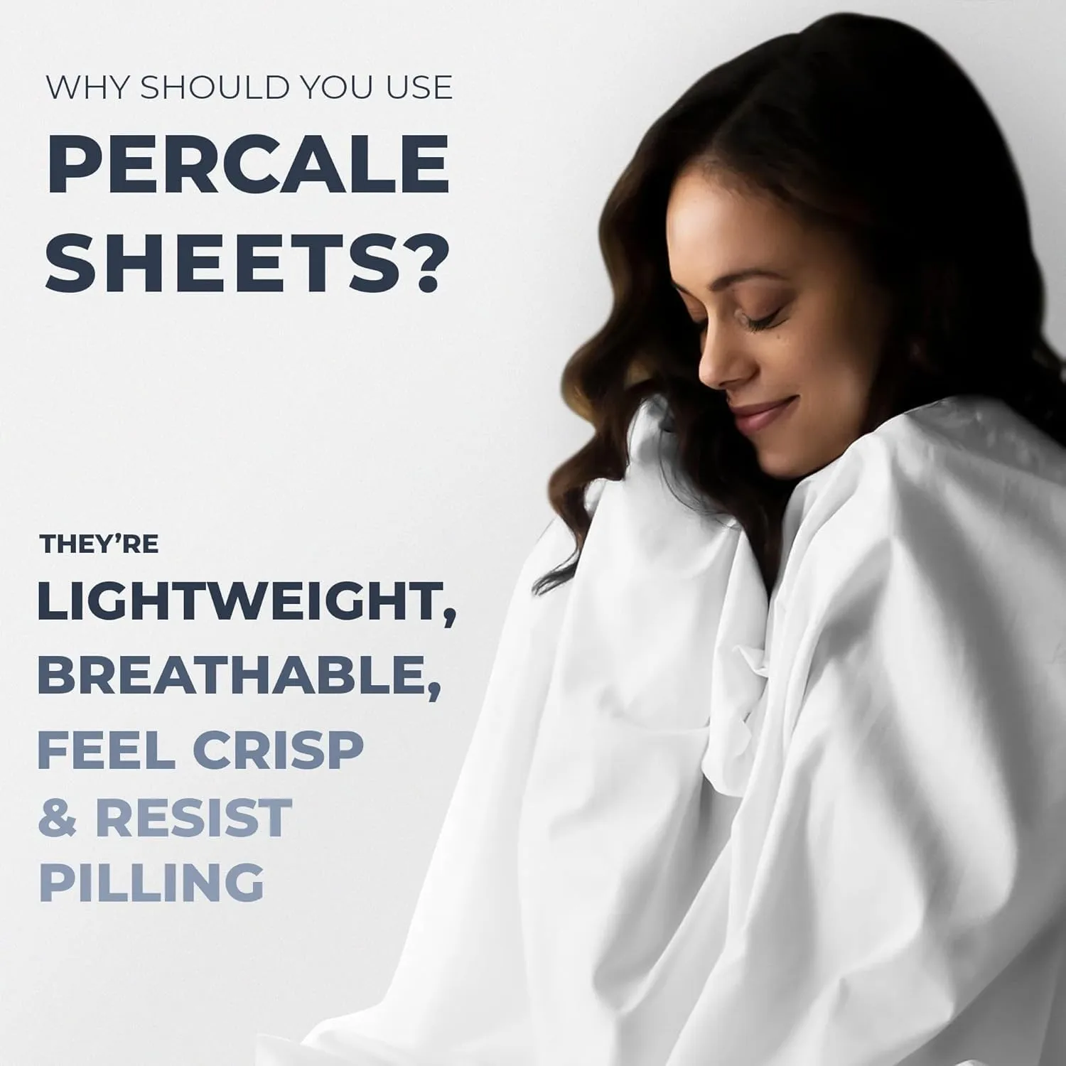 100% Egyptian Cotton Percale Sheets Twin Size - Genuine Luxurious 400 Thread Count - Naturally Crisp, Breathable, Skin-Friendly & Cooling - Softer After Each Wash - Oeko-TEX Certified Giza