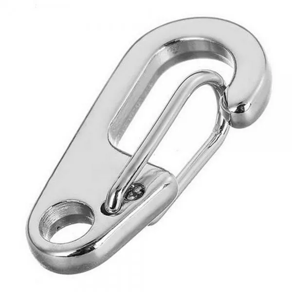 10pcs Outdoor D2 Mini Zinc Alloy Carabiner Buckles Keychains Silver