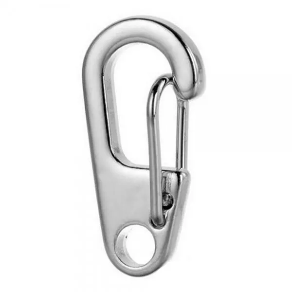 10pcs Outdoor D2 Mini Zinc Alloy Carabiner Buckles Keychains Silver