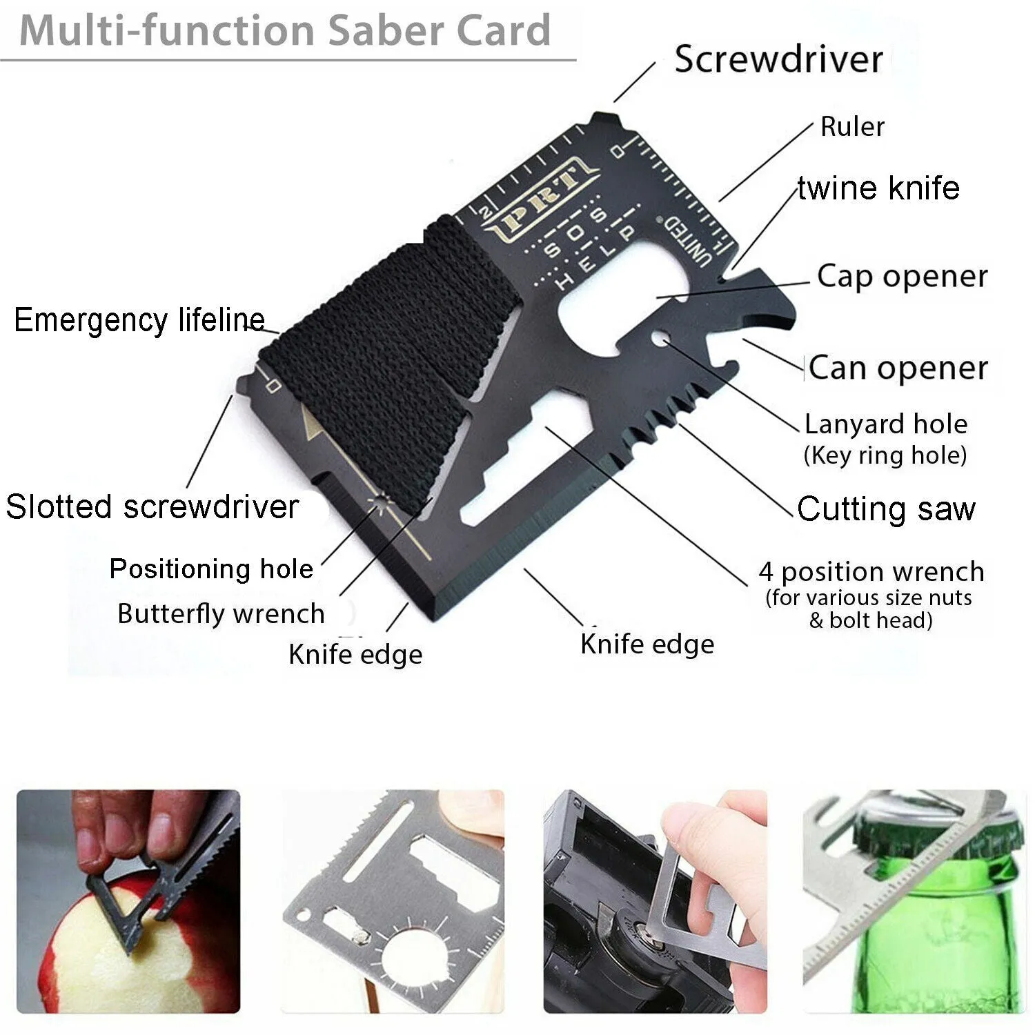 14in1 Outdoor Emergency Survival Gear Kit - Camping Hiking Survival Gear Tools Kit Survival Gear And Equipment, Outdoor Fishing Hunting Camping Accessories