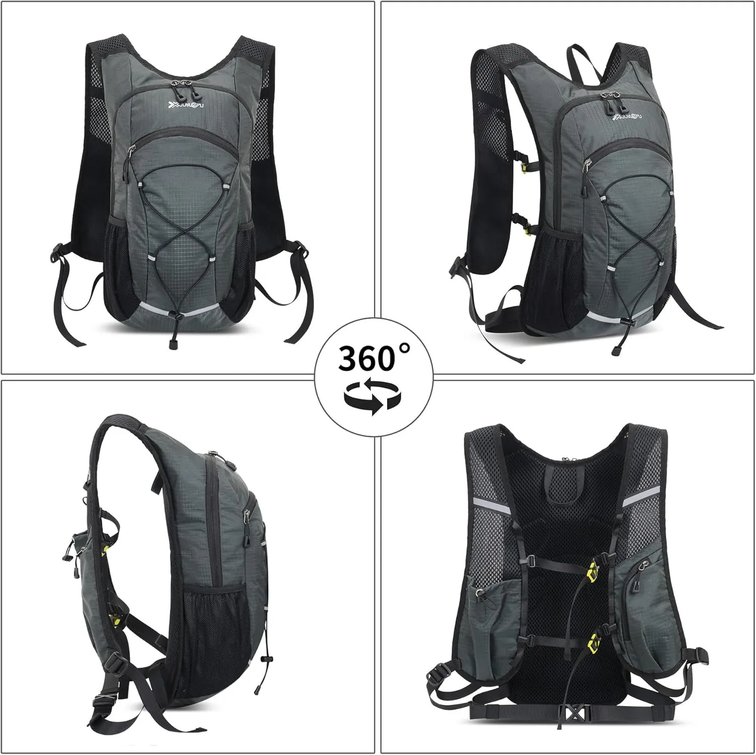 18L Hiking Backpack for Women Men Small Backpack Travel Lightweight Packable Daypack Back Pack for Camping, Grey
