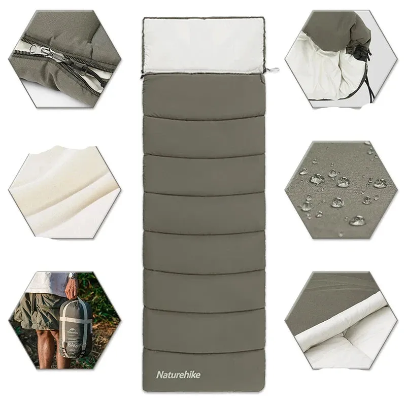 2-in-1 Cotton Sleeping Bag Versatile for All Seasons