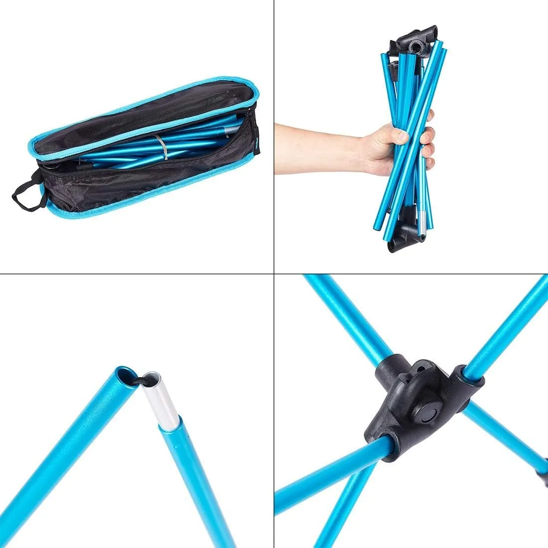 2 Pack Ultralight Portable Folding Camping Chairs