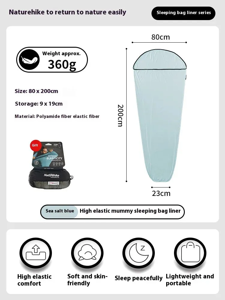 2024 Ultralight High Elastic Mummy Quilt Liner - Winter Wearable and Portable
