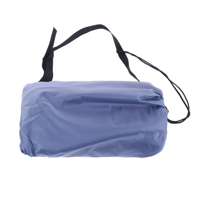 230*70cm Fast Inflatable Lazy bag Air Sleeping Bag Camping Portable Air Banana Sofa Beach Bed Air Nylon Sofa Laybag