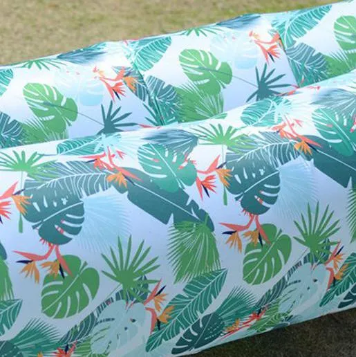230*70cm Fast Inflatable Lazy bag Air Sleeping Bag Camping Portable Air Banana Sofa Beach Bed Air Nylon Sofa Laybag