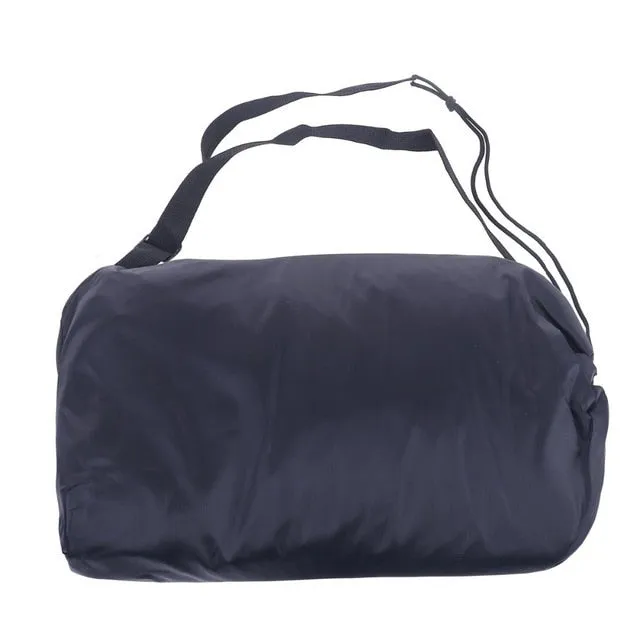 230*70cm Fast Inflatable Lazy bag Air Sleeping Bag Camping Portable Air Banana Sofa Beach Bed Air Nylon Sofa Laybag