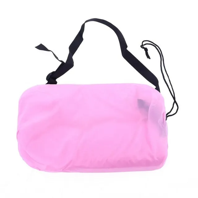 230*70cm Fast Inflatable Lazy bag Air Sleeping Bag Camping Portable Air Banana Sofa Beach Bed Air Nylon Sofa Laybag
