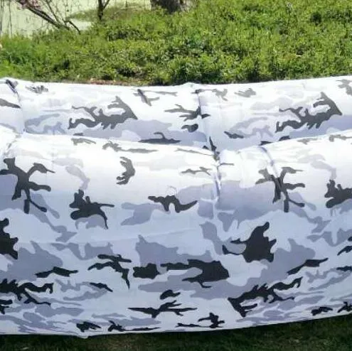 230*70cm Fast Inflatable Lazy bag Air Sleeping Bag Camping Portable Air Banana Sofa Beach Bed Air Nylon Sofa Laybag