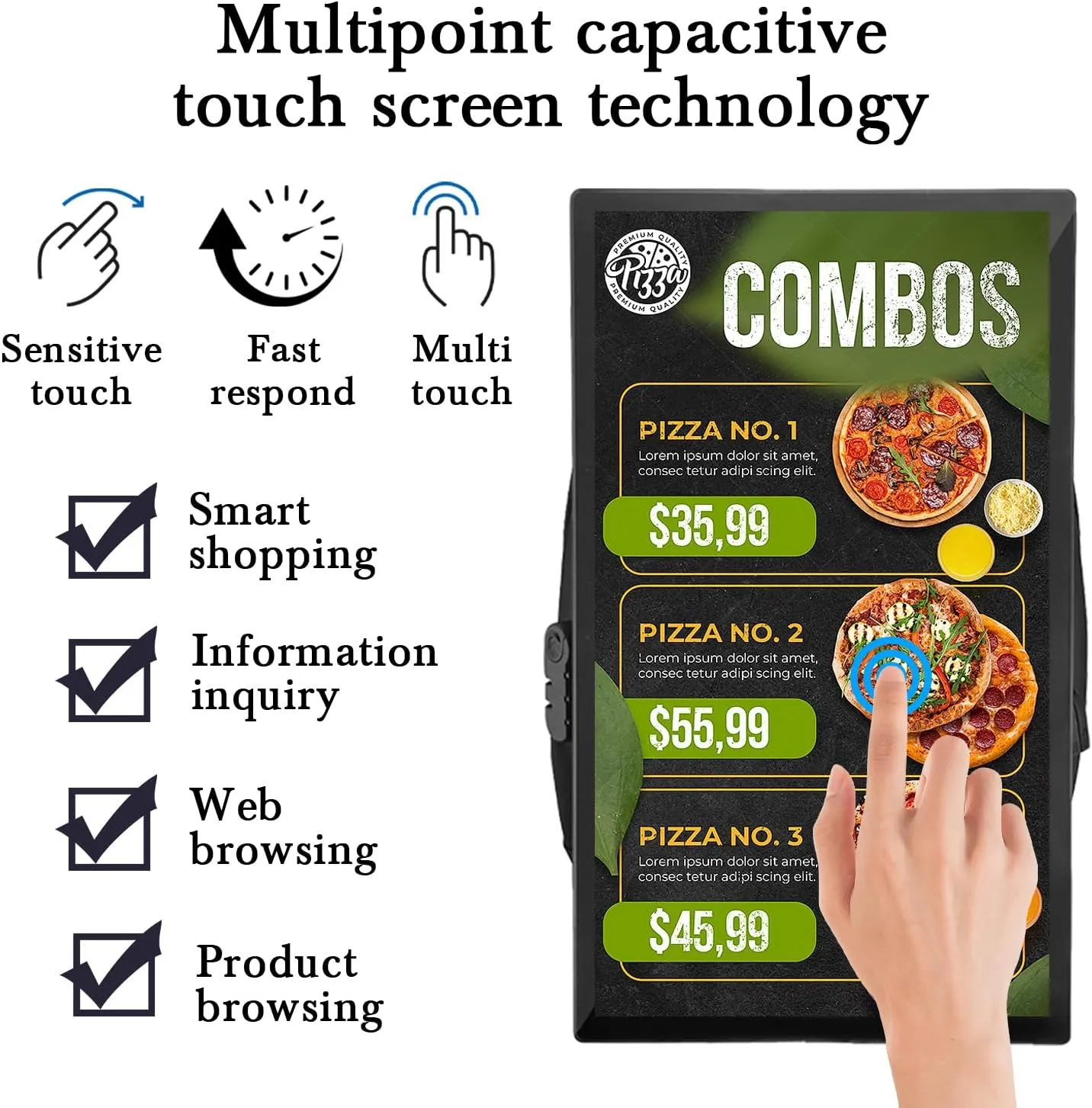 27 In Touch Advertising Digital Backpack with 2K LCD Backpack Screen Support Usb/App Remote Input Android 11 4G 32G