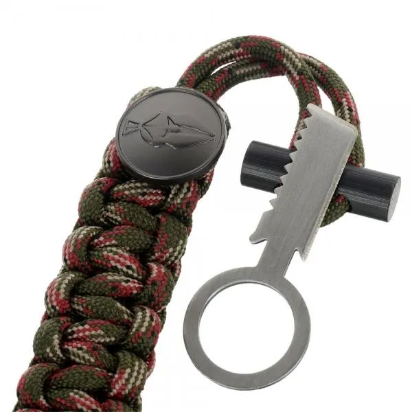 3-in-1 Outdoor Military-Spec Parachute Rope Bracelet - Jungle Camouflage