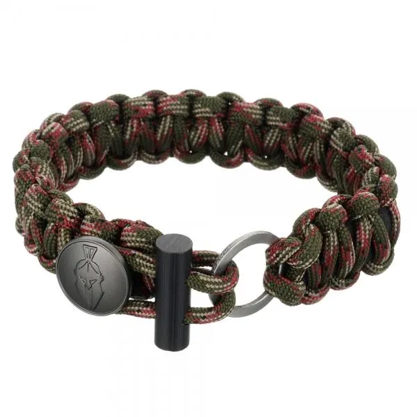 3-in-1 Outdoor Military-Spec Parachute Rope Bracelet - Jungle Camouflage