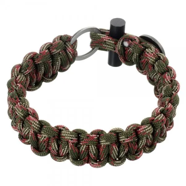 3-in-1 Outdoor Military-Spec Parachute Rope Bracelet - Jungle Camouflage