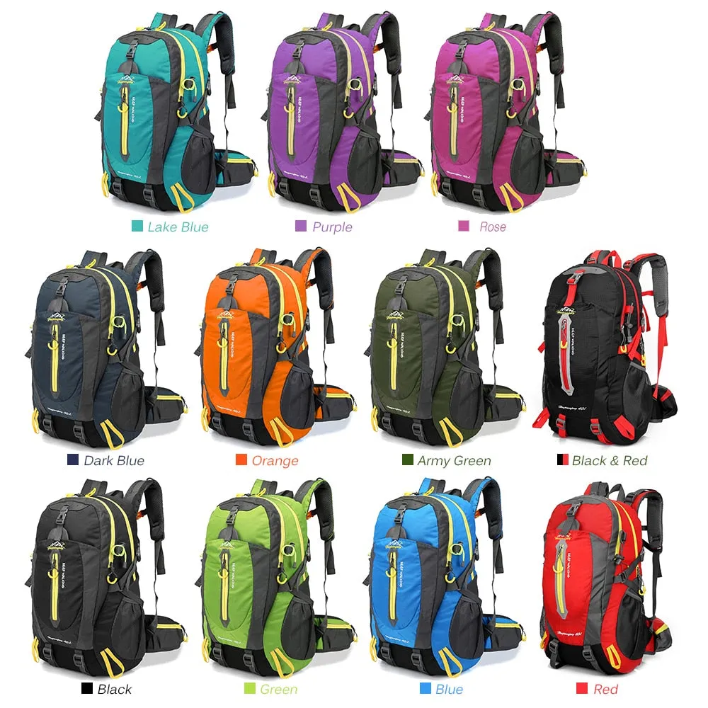 40L Waterproof Climbing Backpack Rucksack Outdoor Travel Backpack for Camping