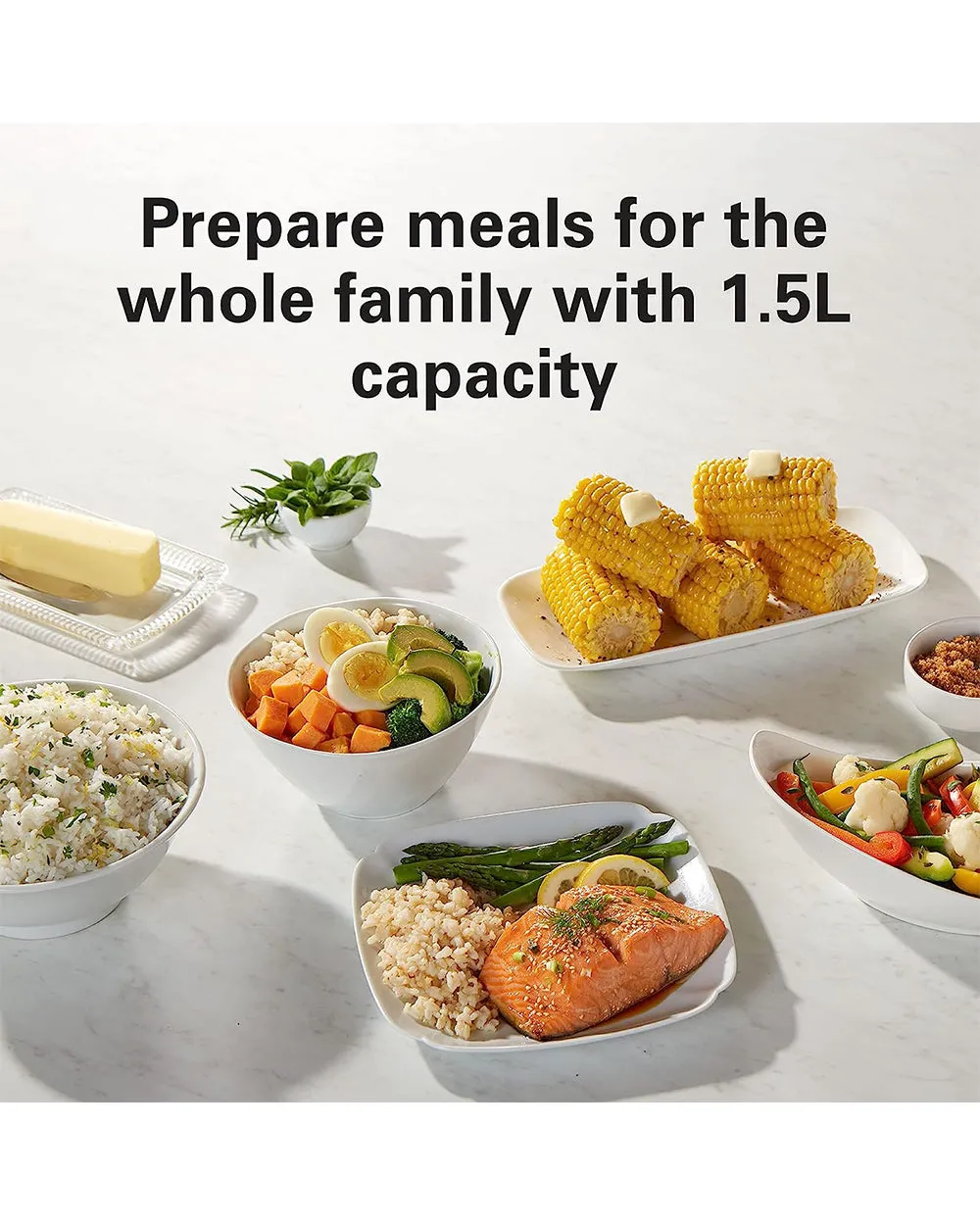 500W Best-rated Hamilton Rice Beach Mega sale (Display 1.5 Liter Cooker & Unit) Steamer