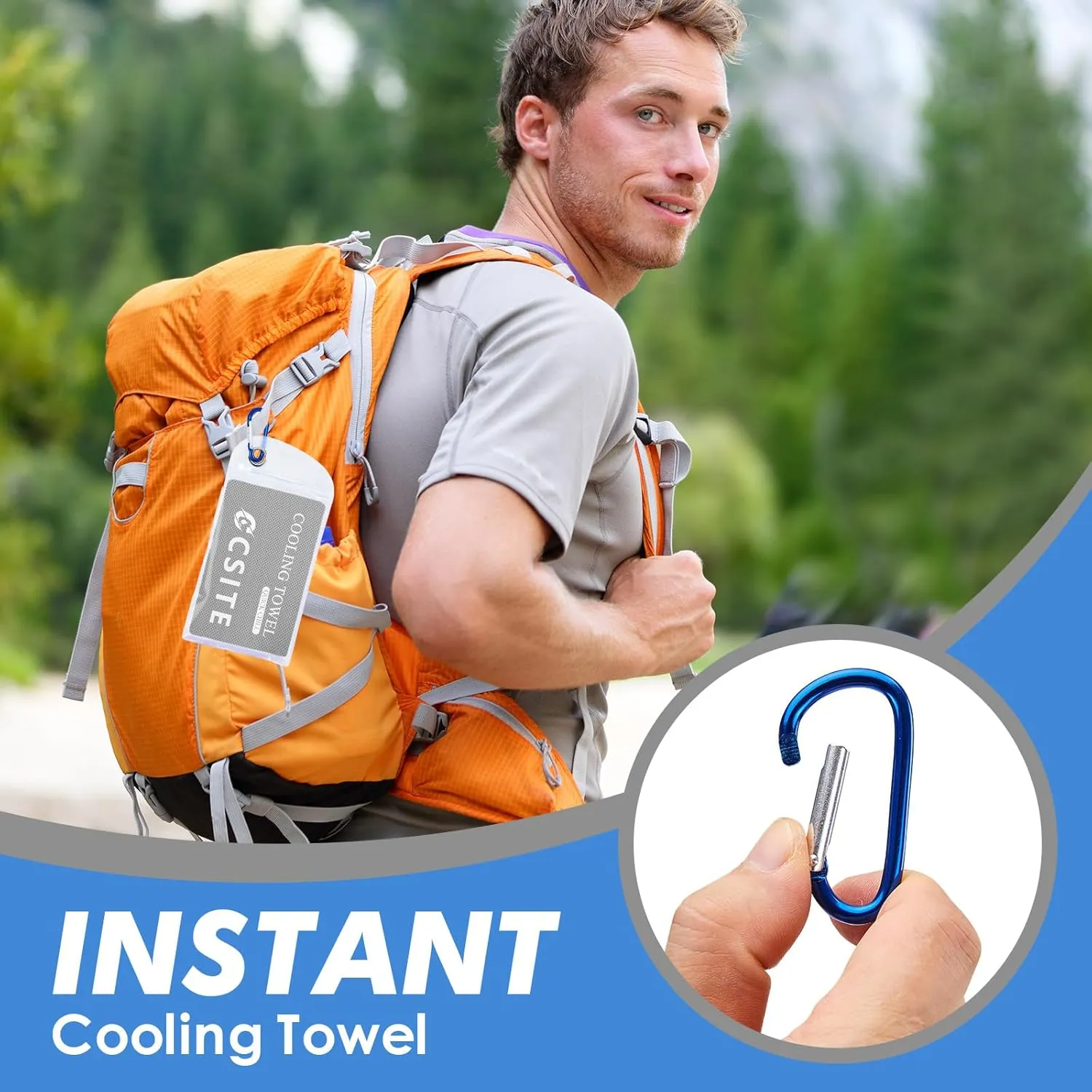 6 Pack Cooling Towels (47"x12") for Neck and Face, Ice Towel for Hot Weather, Soft Breathable Chilly Gym Towels, Microfiber Towel for Work Out, Yoga, Running, Camping & More Activities