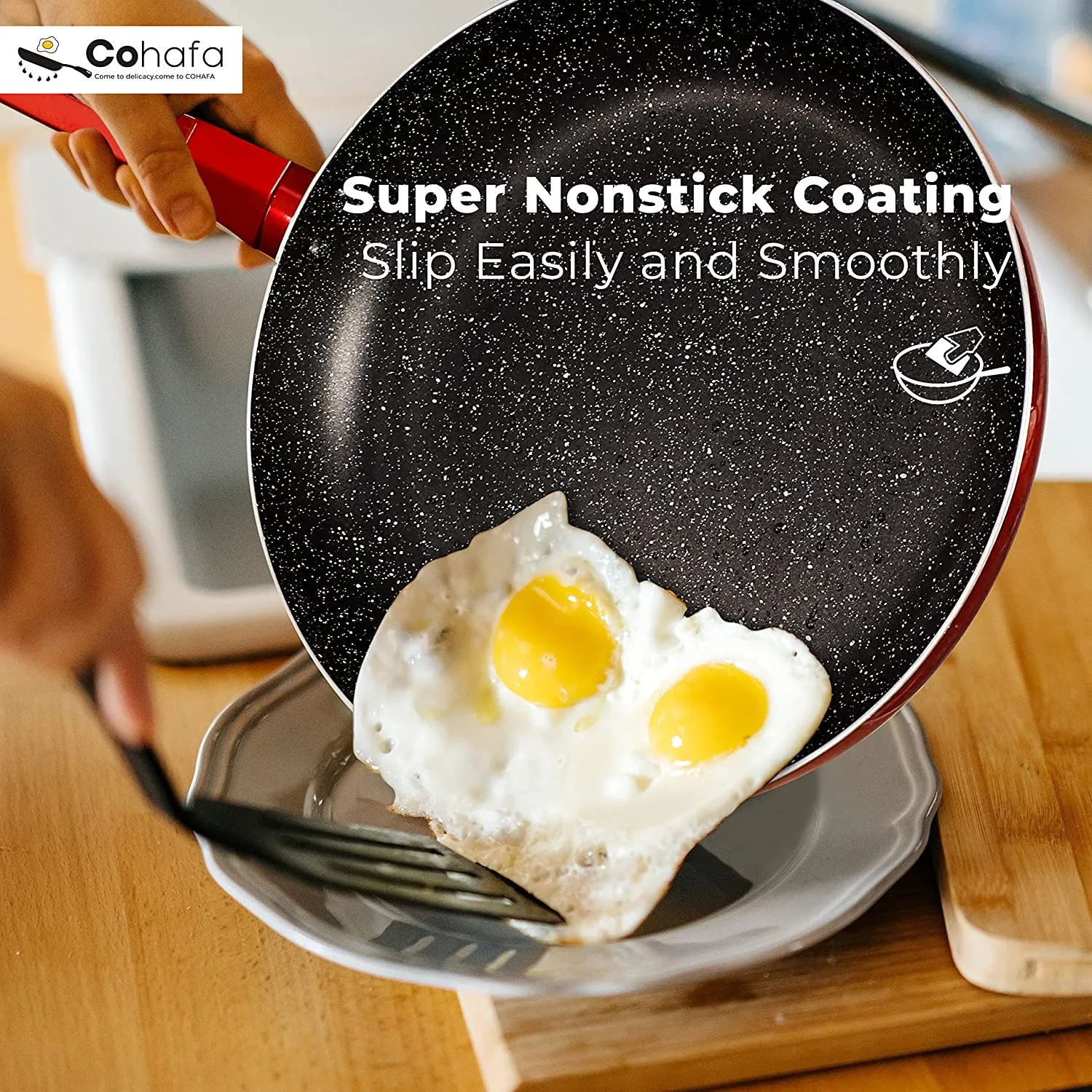 6 Pcs Pots and Pans Sets, Nonstick Cookware