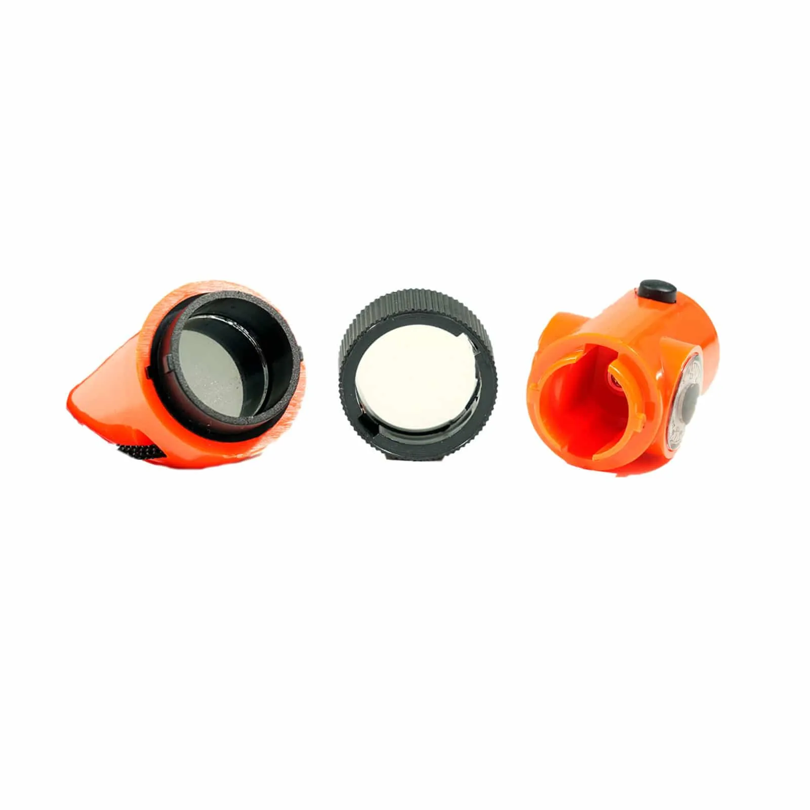 7-in-1 Orange Survival Whistle with LED Flashlight