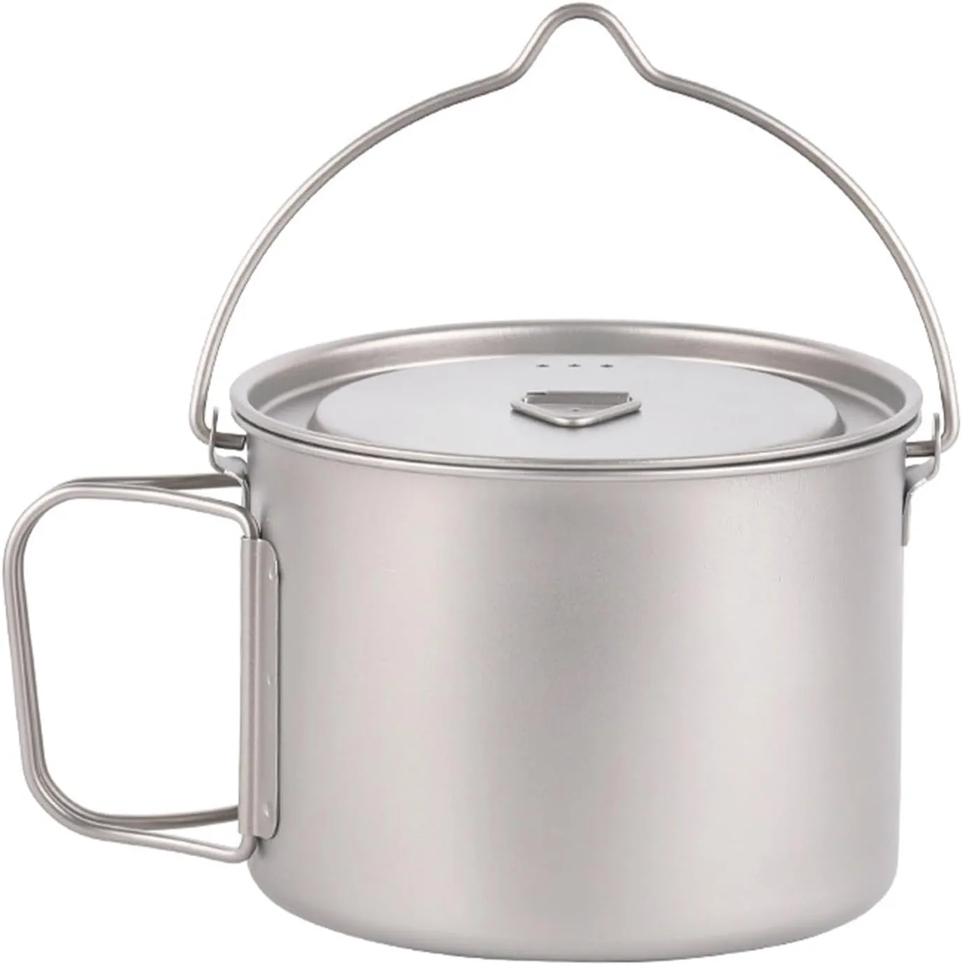 900ml Titanium Pot Backpacking Mug Hanging Pot for Fishing Office