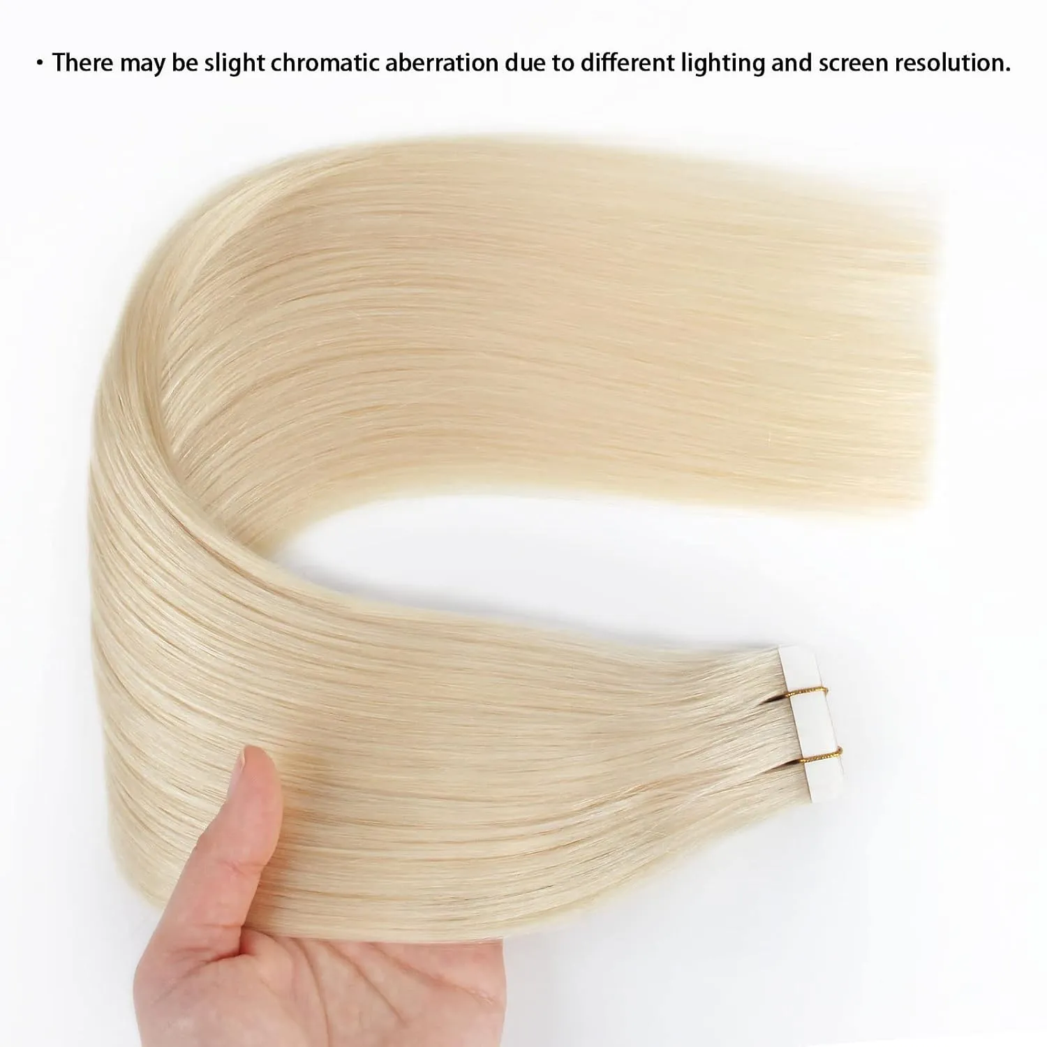 ABH AmazingBeauty Hair Tape in Hair Extensions Real Human Hair 50G Platinum Ash Blonde Human Hair Tape ins 60# Skin Weft Blonde Tape in Extensions Human Hair for Women 20Pcs 16 Inch