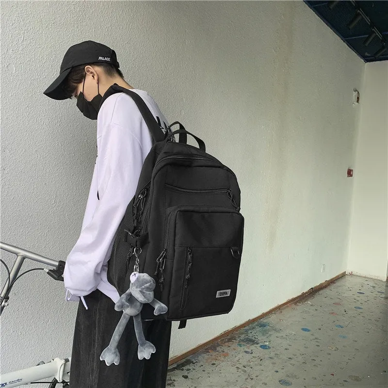 Aesthetic College Multi-Pocket Backpack