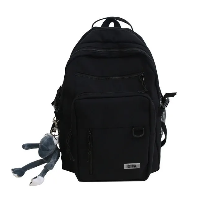 Aesthetic College Multi-Pocket Backpack