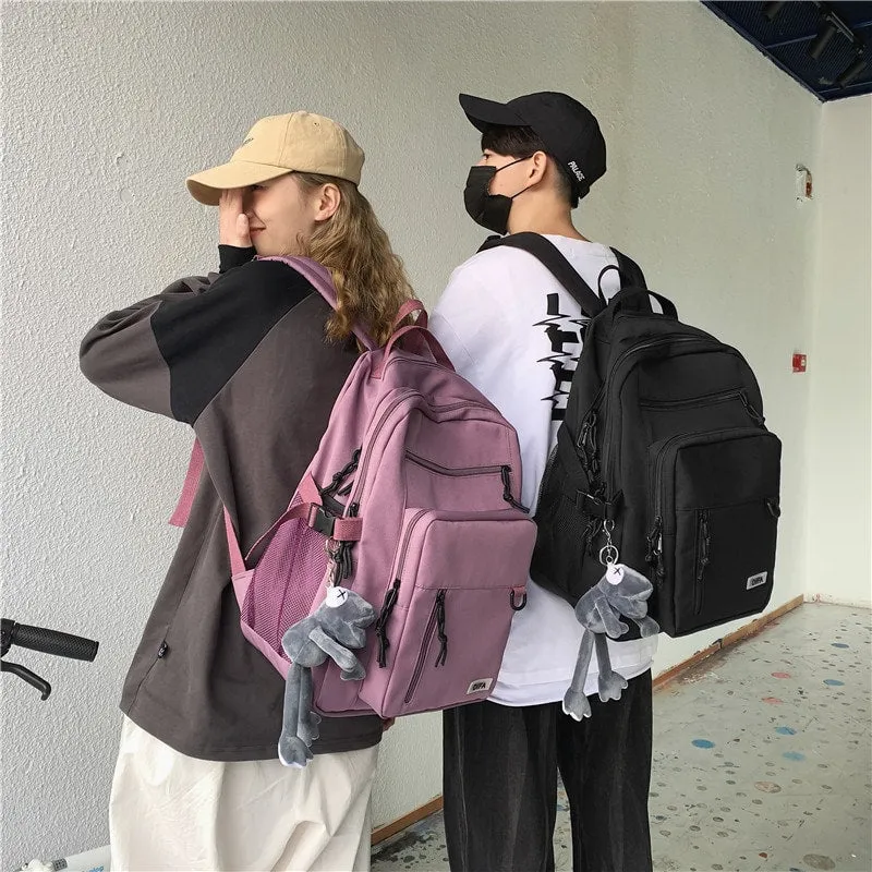 Aesthetic College Multi-Pocket Backpack