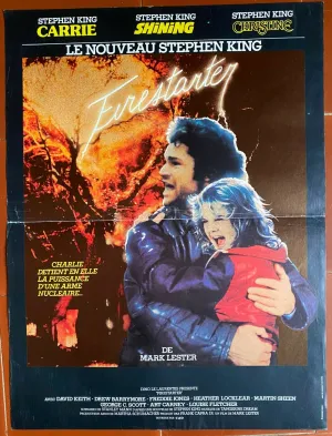 Affiche FIRESTARTER stephen KING mark LESTER david KEITH Horreur 40X60cm