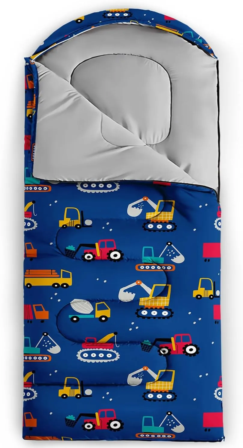AILONEN Blue Butterfly Sleeping Bags,Lightweight & Waterproof,3 Season Warm & Cool Weather,Fairy Forest Flower Sleeping Bags for Kids,Girls,Adults,Travelling,Outdoors