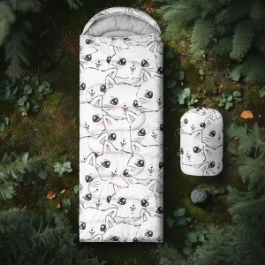 AILONEN Cartoon Camping Sleeping Bag for Boys Girls Adults,Lightweight & Waterproof,3 Season Warm & Cold Weather,Portable,Printed Sleeping Bag,Traveling,Camping,Hiking