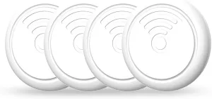 Air Tag 4 Pack Compatible with Apple: High Capacity Battery | IP65 Waterproof, Smart Tags Works with Apple Find My (iOS only) Bluetooth Tracker Tag Locator for Keys,Luggage,Backpack etc