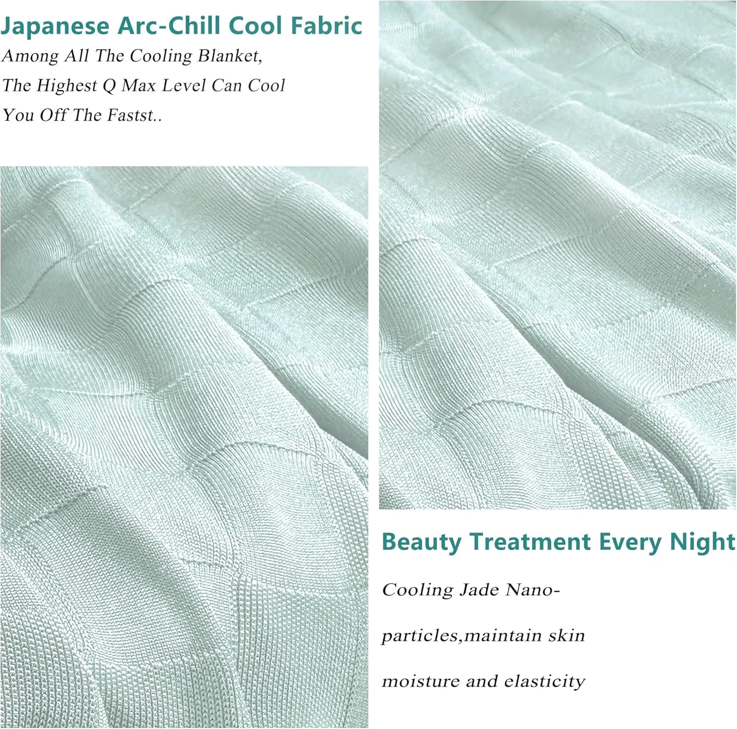 AmyHomie Cooling Blanket,90"x90"Queen Size,Summer Blankets with Double Sided Cold Effect, Arc-Chill Q-Max>0.5 Cool Fiber, Breathable Lightweight Blankets for Hot Sleepers Night Sweats