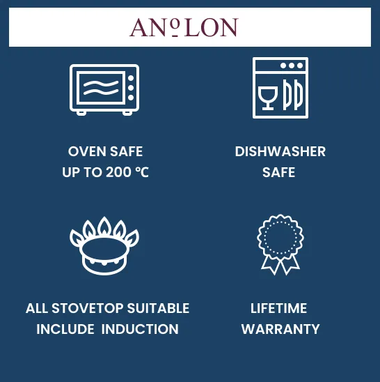 Anolon Endurance  Nonstick Covered Casserole Induction Suitable – 30Cm/7.1L