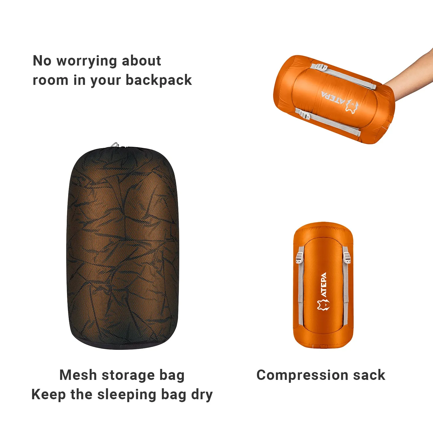 ATEPA DENALI 340L Down Sleeping Bag-Mummy