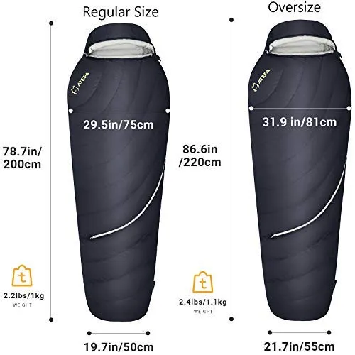ATEPA DENALI 340L Down Sleeping Bag-Mummy