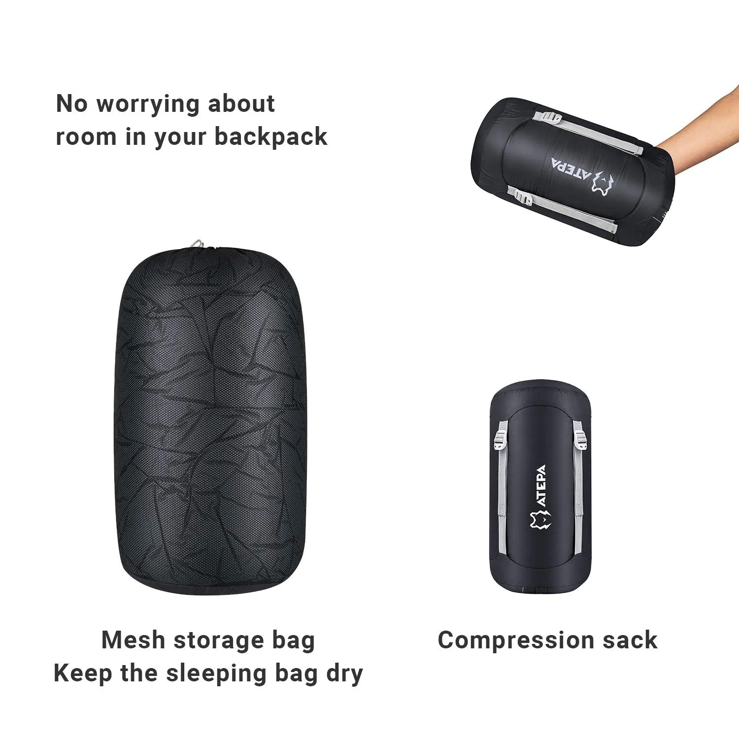 ATEPA DENALI 340L Down Sleeping Bag-Mummy
