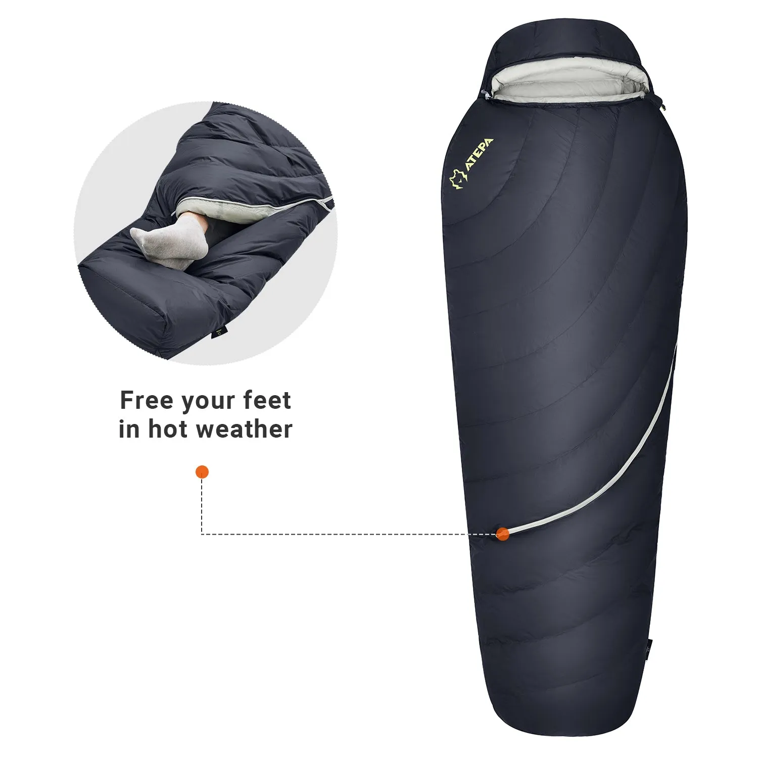 ATEPA DENALI 550L Down Sleeping Bag-Mummy
