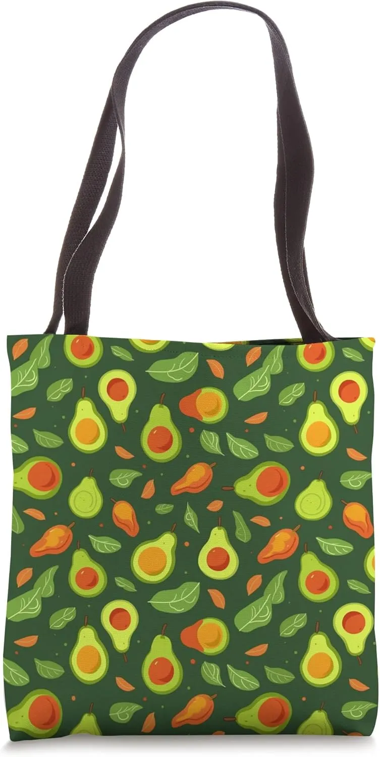 Avocado Pattern Tote Bag