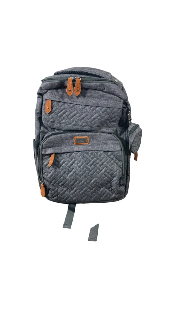 BabbleRoo Diaper Bag Backpack, Light Grey, XL Original