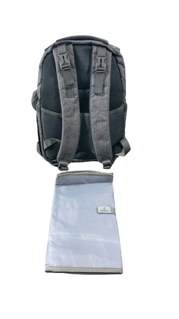 BabbleRoo Diaper Bag Backpack, Light Grey, XL Original
