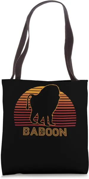 Baboon Retro Tote Bag