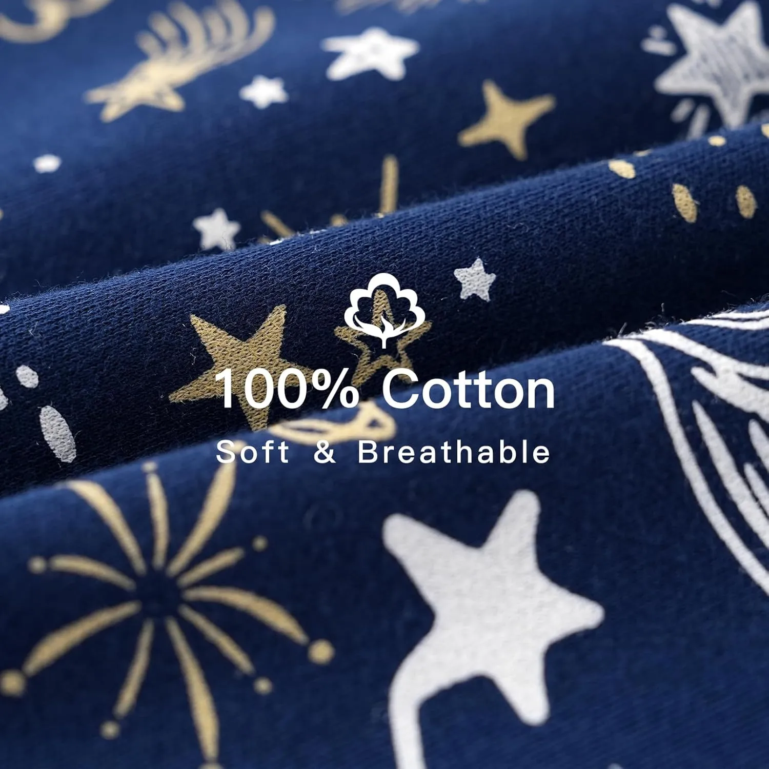Baby Sleep Sack 18-24 months, 100% Cotton Sleep Sack for Newborn, Wearable Blanket Baby, 0.5 Tog Lightweight Double Zipper Sleeping Bag Blue Sky 1 Pack