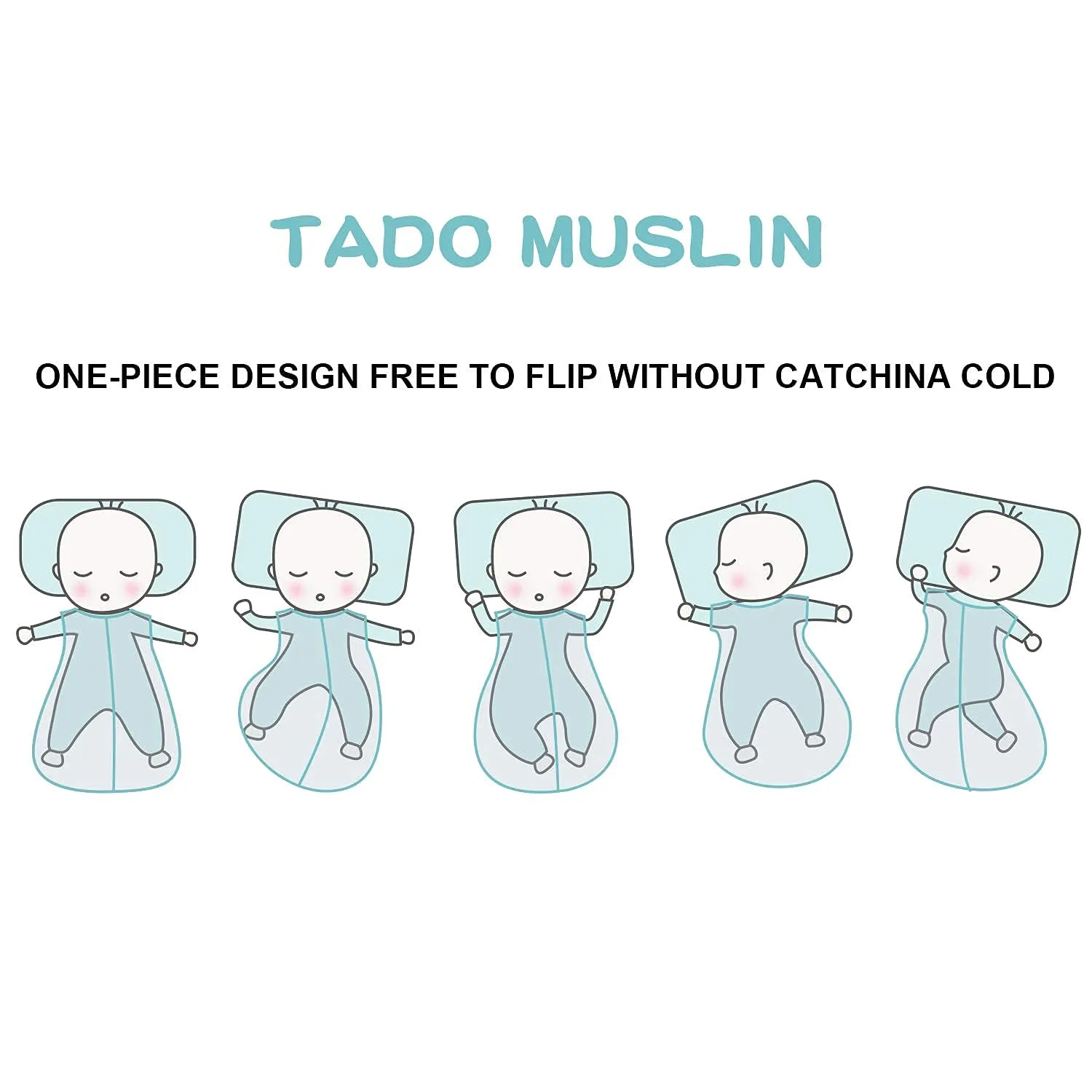 Baby Sleep Sack 2-4 T Baby Wearable Blanket 100% Organic Cotton 0.5 TOG Toddler Sleep Sacks 2- Way Zipper Soft Car 4 Layers 2T 3T 4T
