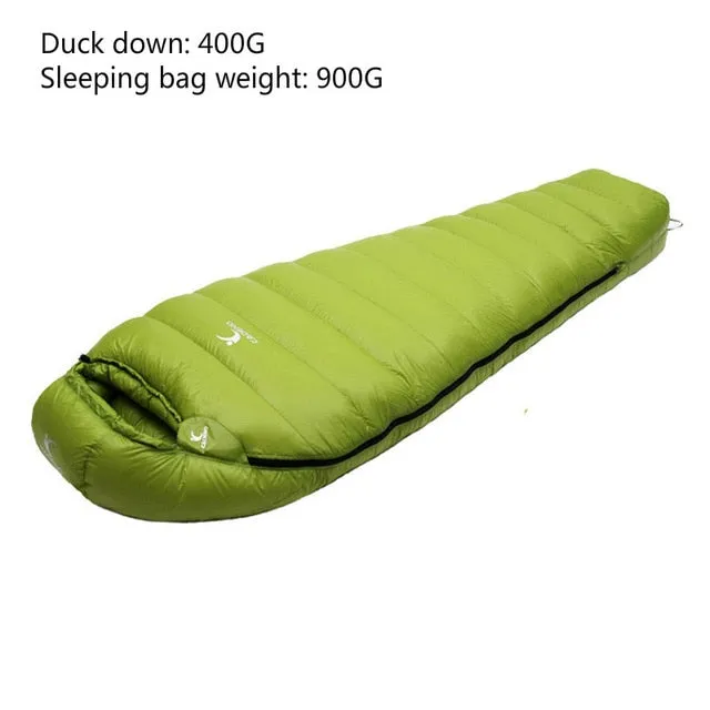Bag Mummy Duck Stable Autumn Travel Camping Efficient global logistics Winter Sleeping Bag Ultralight Adult Outdoor Hiking Sleeping White Down Climbing Type