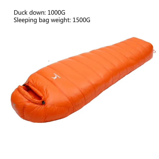 Bag Mummy Duck Stable Autumn Travel Camping Efficient global logistics Winter Sleeping Bag Ultralight Adult Outdoor Hiking Sleeping White Down Climbing Type