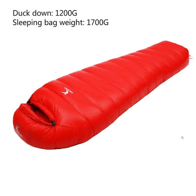Bag Mummy Duck Stable Autumn Travel Camping Efficient global logistics Winter Sleeping Bag Ultralight Adult Outdoor Hiking Sleeping White Down Climbing Type