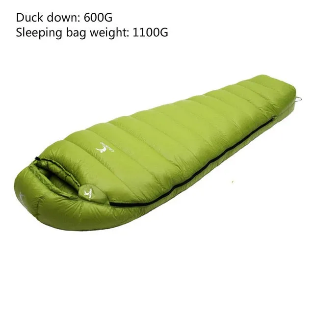 Bag Mummy Duck Stable Autumn Travel Camping Efficient global logistics Winter Sleeping Bag Ultralight Adult Outdoor Hiking Sleeping White Down Climbing Type