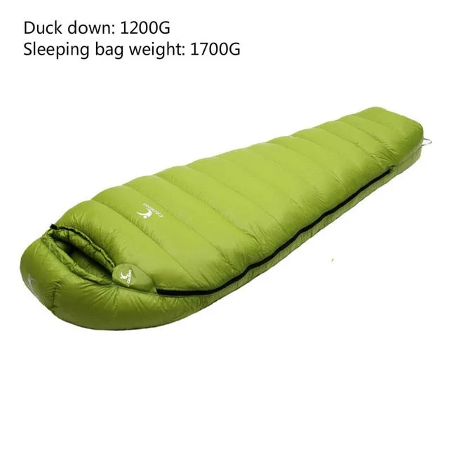 Bag Mummy Duck Stable Autumn Travel Camping Efficient global logistics Winter Sleeping Bag Ultralight Adult Outdoor Hiking Sleeping White Down Climbing Type