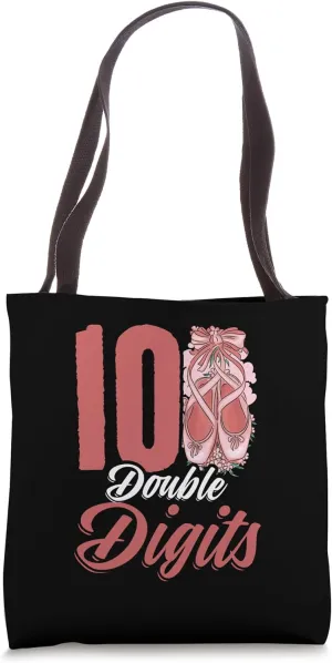 Ballerina 10th Birthday Party 10 Year Old Ballet Dancer Tote Bag